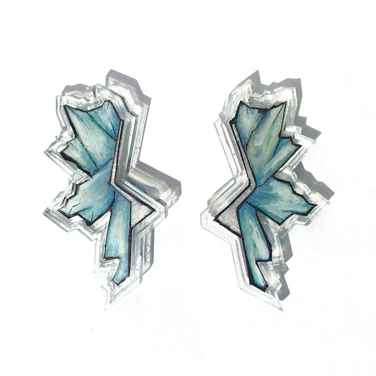 Crystal Cluster Ear Climbers