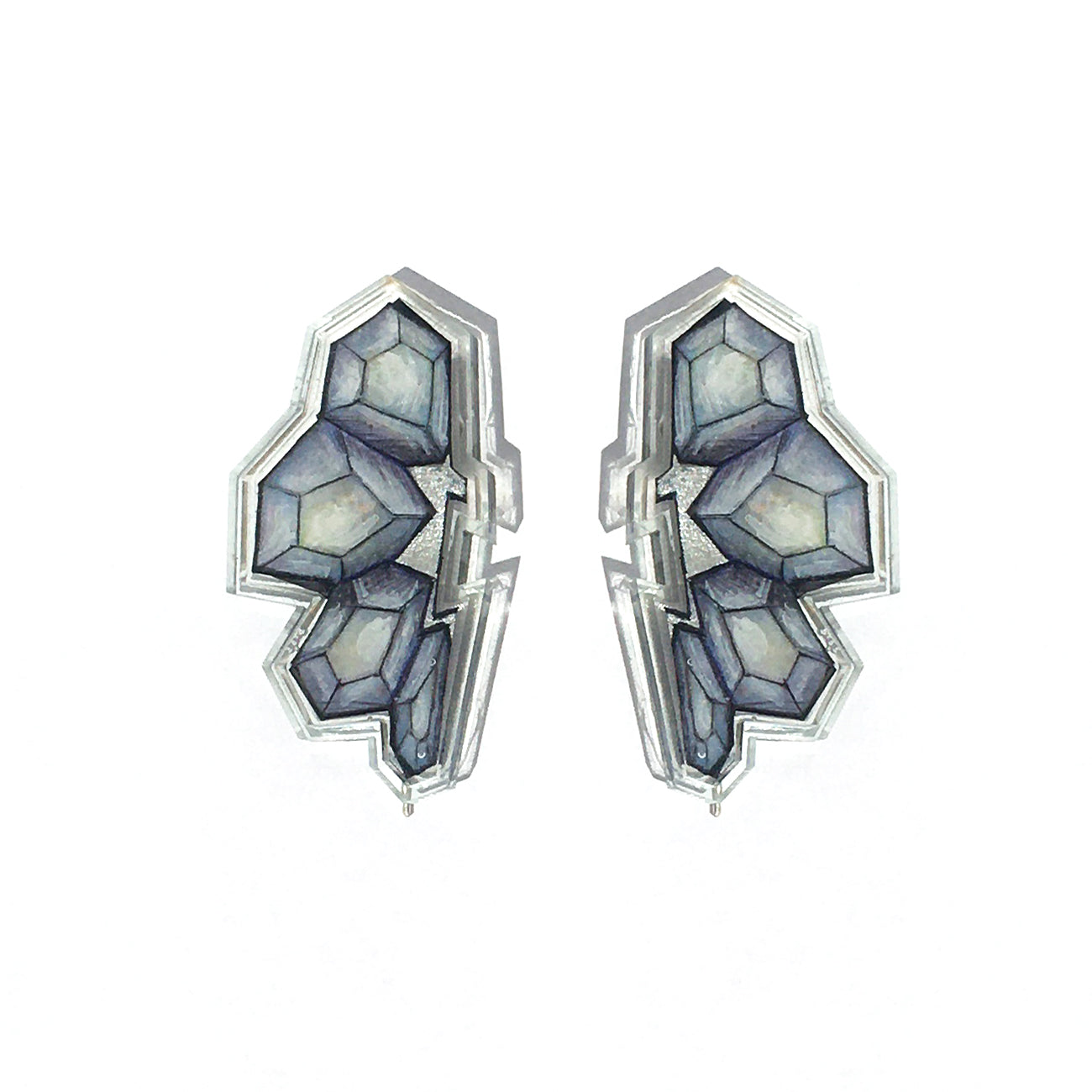 Gem Cluster Ear Climbers