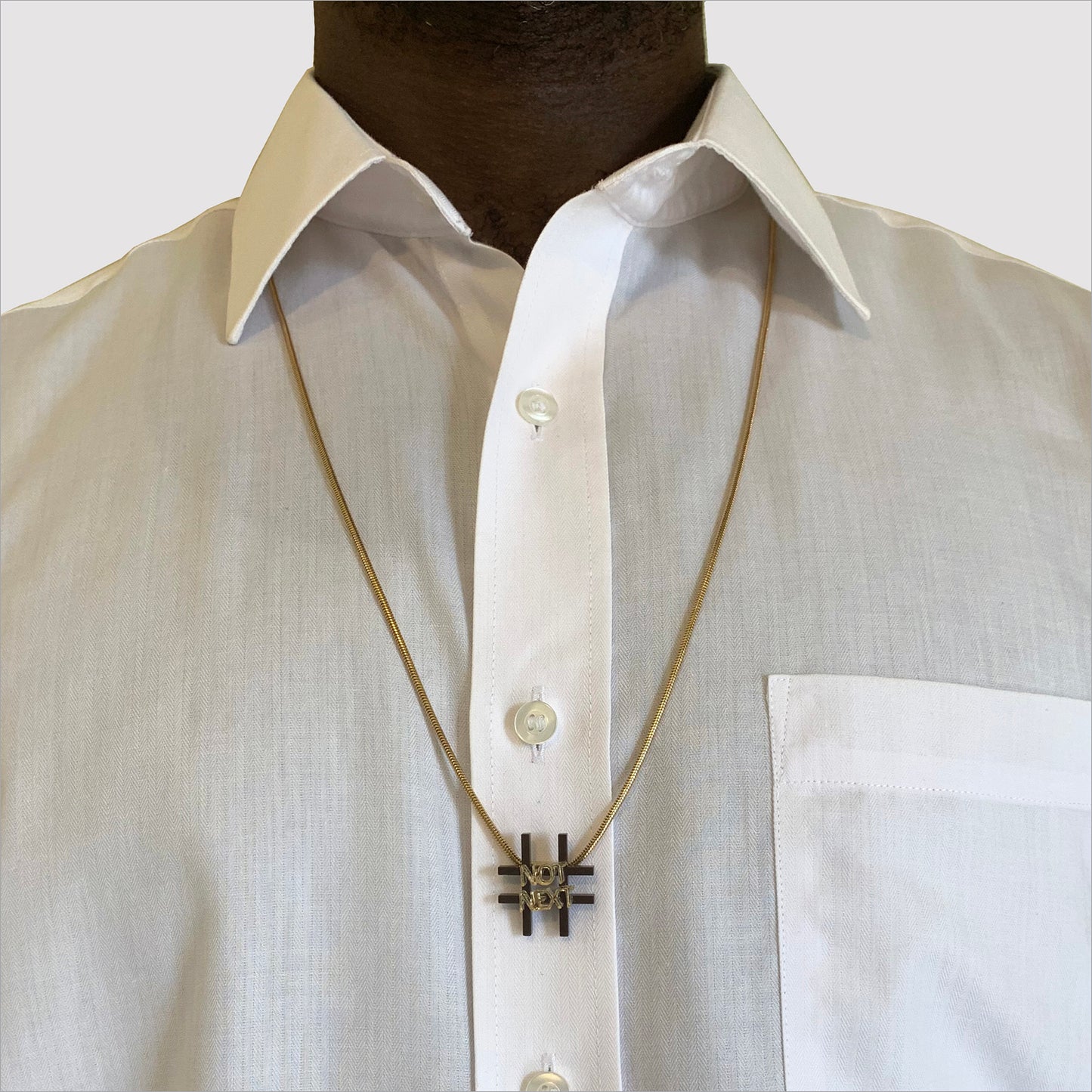 Not Next Brown and Gold Necklace