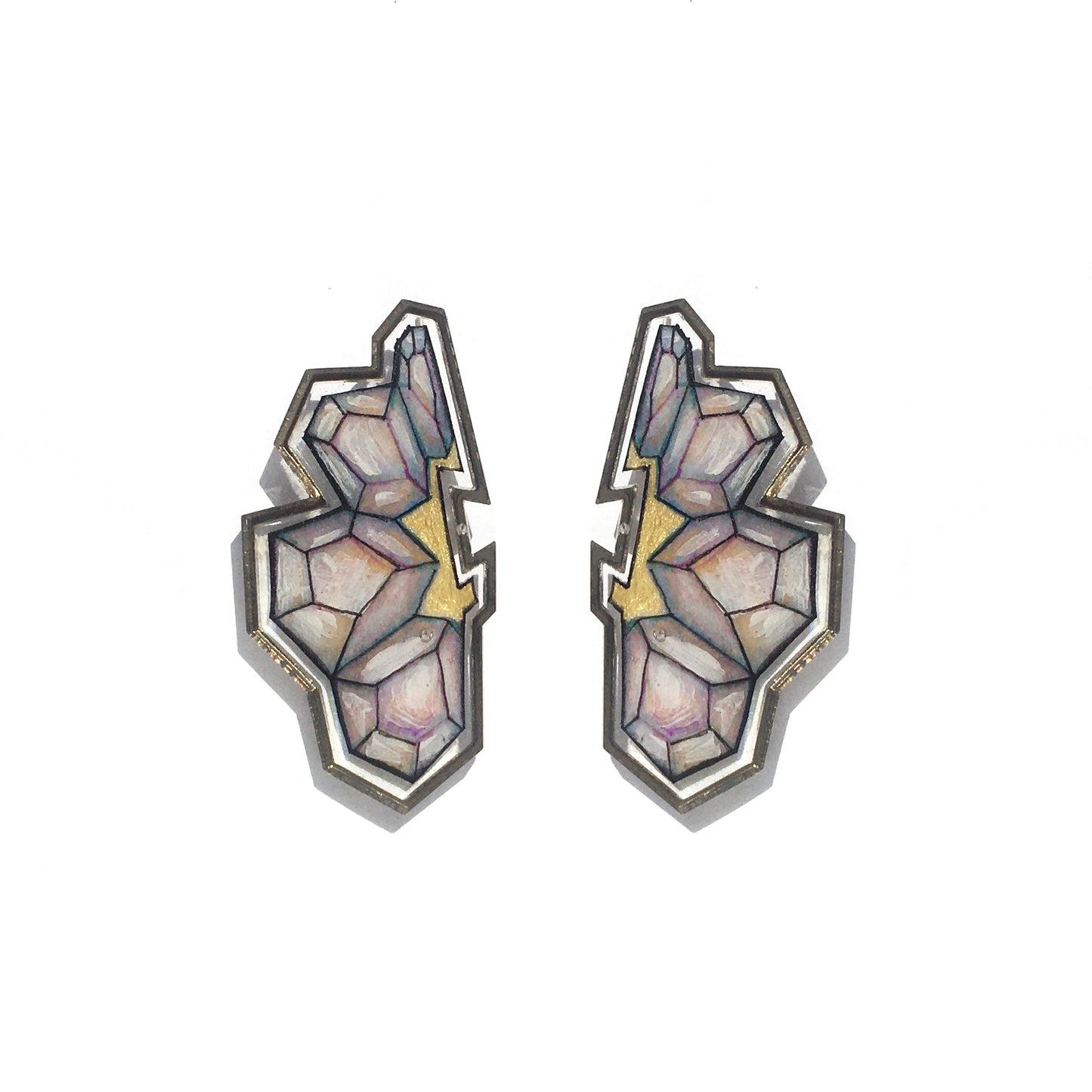 Gem Cluster Ear Climbers