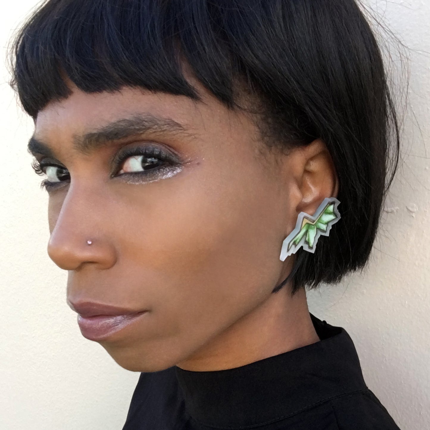 Crystal Cluster Ear Climbers